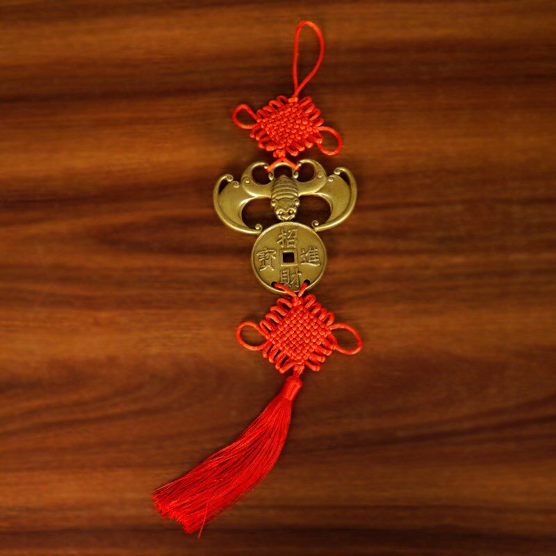 纯黄铜蝙蝠挂件创意家居客厅办公室墙壁挂件装饰品中式修饰