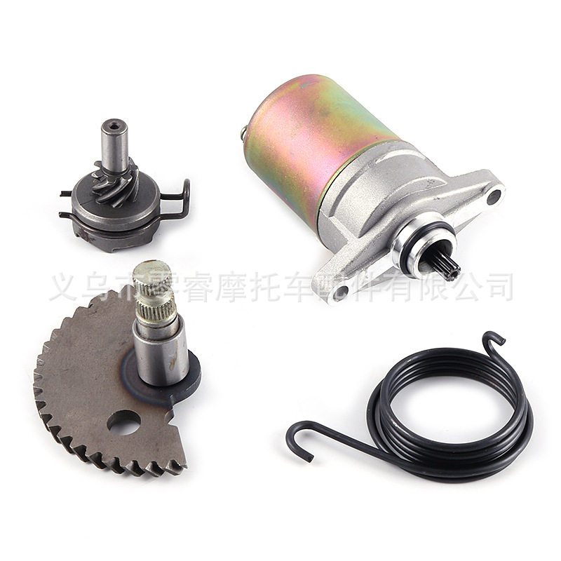 踏板车48cc启动轴套件GY65080cc139QMB发动机马达启动爪套件