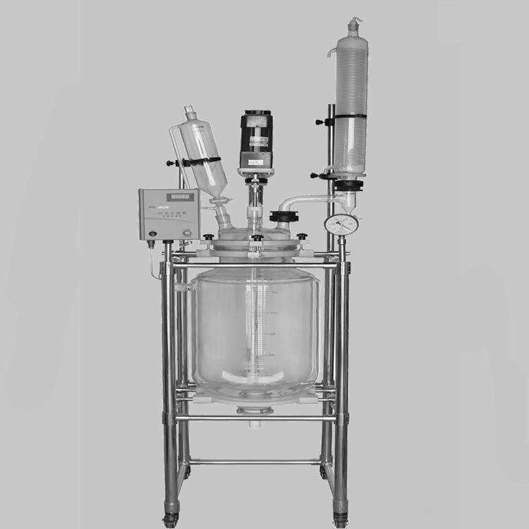 玻璃反应釜实验室夹套小型1L/2L-50L-100L双层玻璃反应器