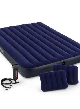 送泵枕头INTEX-68765豪华植绒双人加大充气床垫气垫床