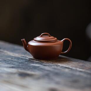 雨蝶｜茗泉高致原矿红皮龙120ml精工紫砂壶新手友好