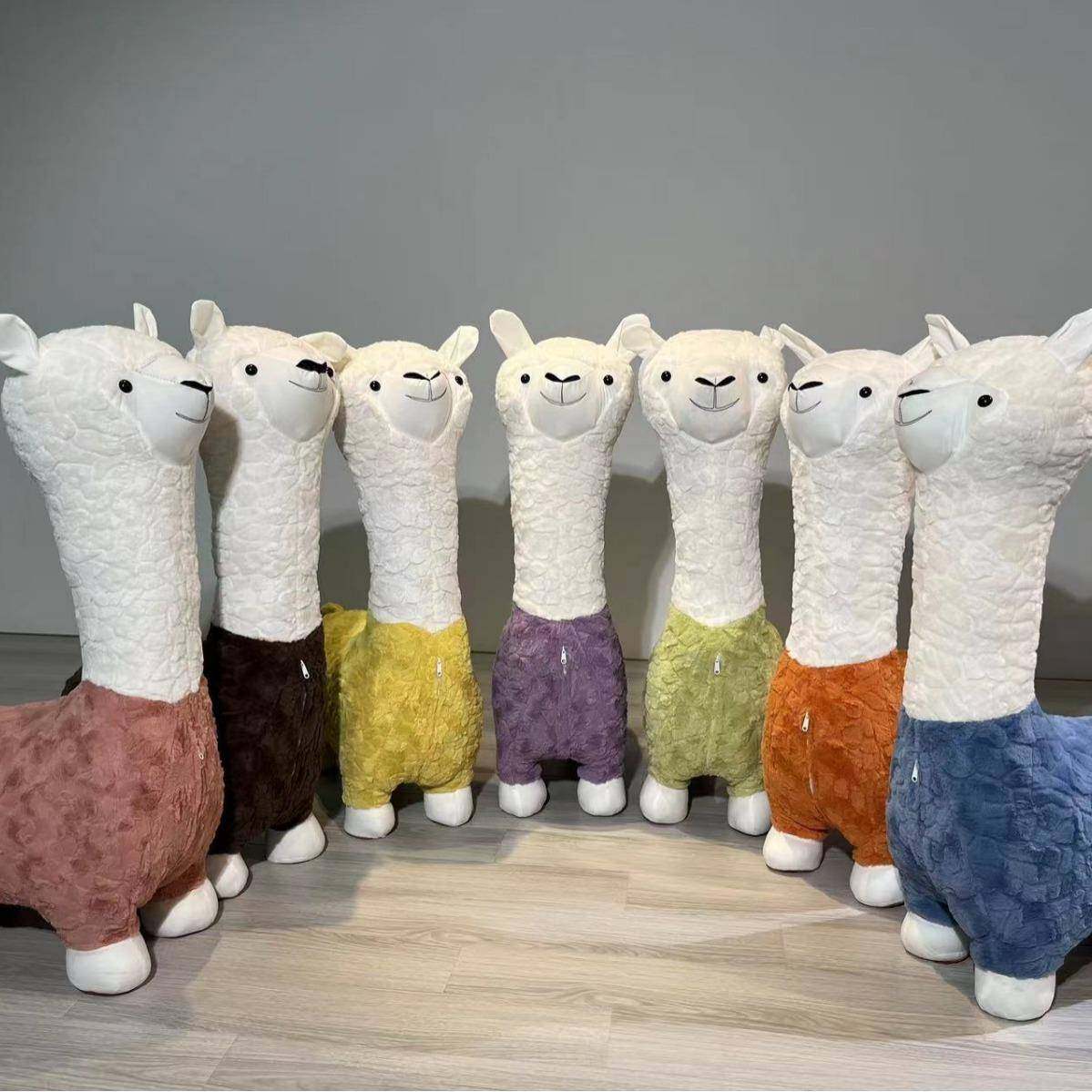 网红羊驼凳子坐椅沙发摆件儿童懒人座椅客厅萌宠动物可爱可坐,特色手工艺,其他特色工艺品,淘宝优惠券,粉丝福利购,淘宝优惠卷