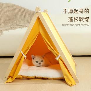 猫窝冬季 通用宠物 保暖猫帐篷网红狗窝小型犬帐篷可拆洗封闭式 四季