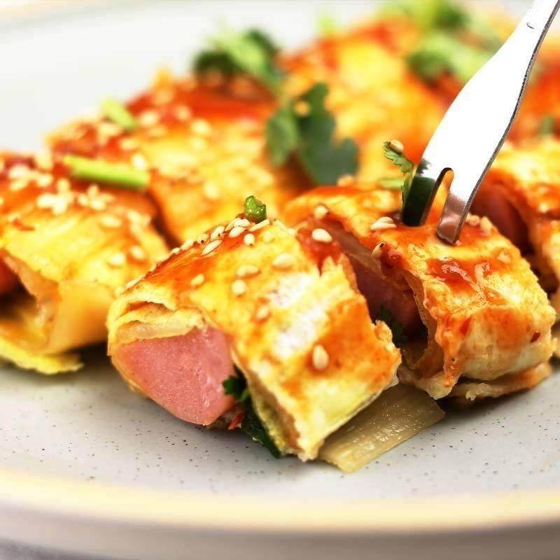 锐文正宗东北烤冷面皮真空速食面饼装片装懒人家用酱料小吃包