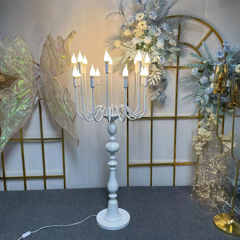 现货速发新款婚庆道具铁艺白色欧式路引灯婚礼堂场地宴席装饰摆件,节庆用品/礼品,路引,淘宝优惠券,粉丝福利购,淘宝优惠卷