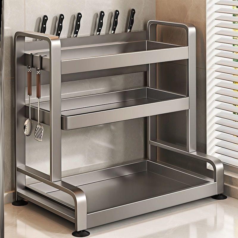 德国进口加厚碳钢厨房收纳架免