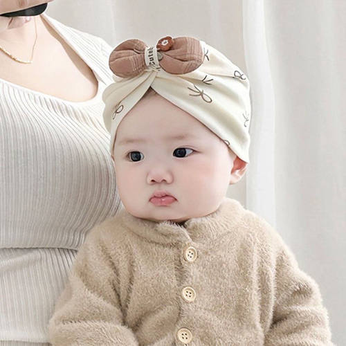 婴儿护头囟帽春秋季纯棉印度帽