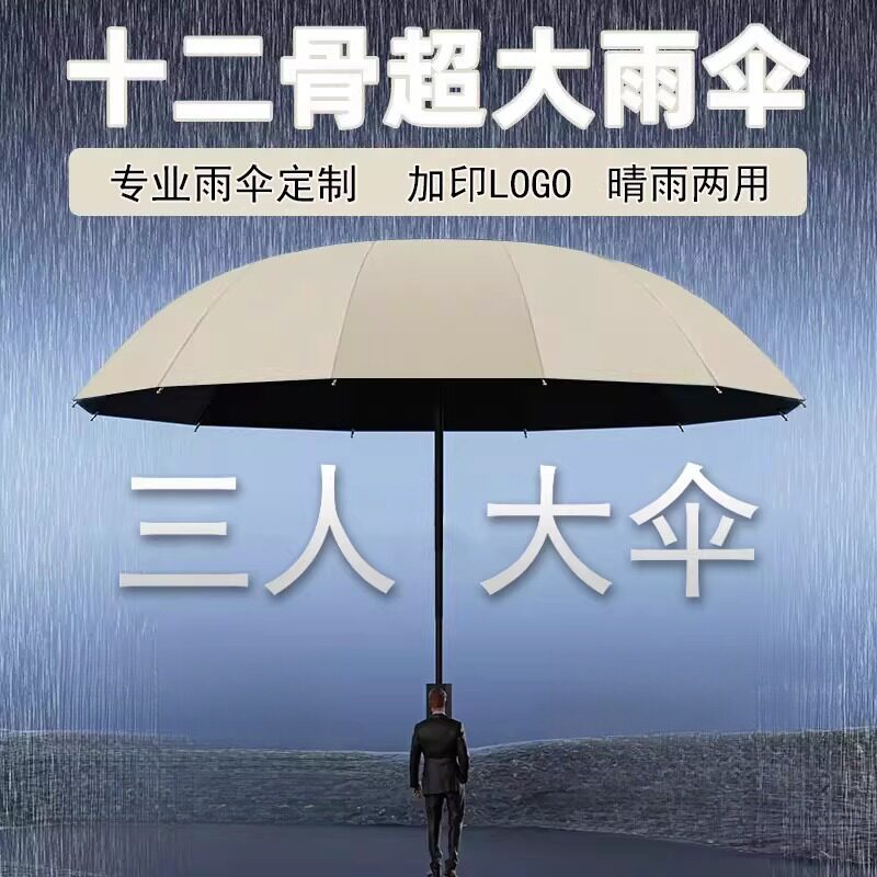 十二骨超大号雨伞折叠男女商务