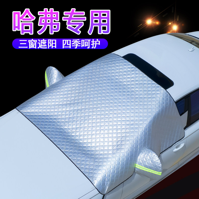 哈弗车系专用升级盖三窗遮雪挡