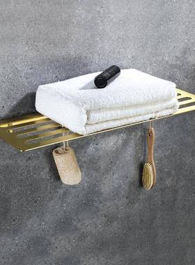 0欧式黑色打孔置物毛巾生架壁宿挂式卫间酒GJ2002店民家用挂件套