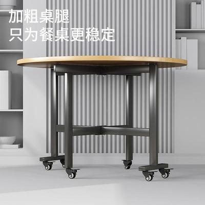 桌叠圆桌餐桌家用子吃饭小免户49010型饭桌出租房一体安装简易小