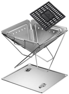 柯肉焚火台加曼大加厚MT-055型烧烧烤炉不锈钢折叠烤炉烤