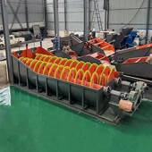 破碎筛去分水洗一体机洗选泥分洗级杂脱洗石HAS机螺旋式 砂机