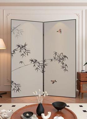 法RDV饰中式古屏风隔客厅断遮挡家用装别墅玄关卧室移动折叠现代T