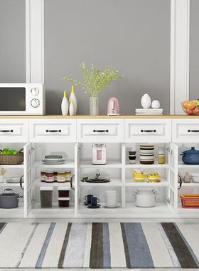 木餐实边柜现代简TOS约厅储物收纳柜家用厨碗柜客餐厅酒柜房茶水