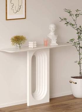 意式轻奢玄关条台桌客厅台极案墙边餐桌设计师现代商用家简T66936
