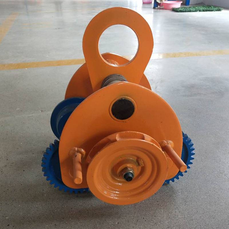 单轨行车现货工字钢小车葫芦吊运器1t2t3t5t桃型防撞手拉手推跑车
