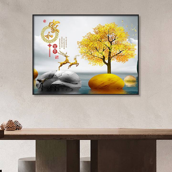 电表箱装饰画现代轻奢遮挡配电箱电闸盒弱电源开关盒创意客厅挂画图片
