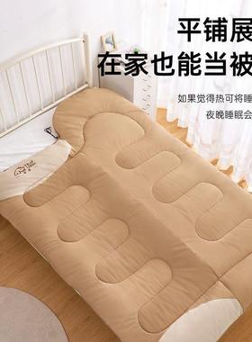 睡袋成加人户外露营大人酒冬季厚双人被子两用店76828隔脏办公室