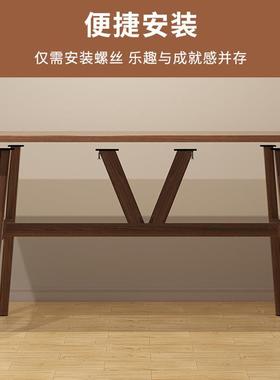 桌台式电桌书家用子办公桌工作台简易出租屋脑桌卧VTU室学生学习