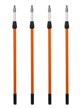 2.4m4.8m伸玻XKX璃纤伸缩杆铝合金-缩杆维延长杆