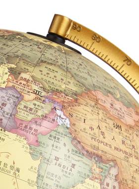 公会发的复古地球仪摆件高清家居摆件室23cAL-57295m办台光灯