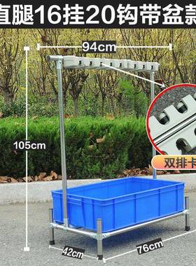 VZ具工架落0地式免打孔具挂架挂工具架65276不锈钢拖把挂架清洁工