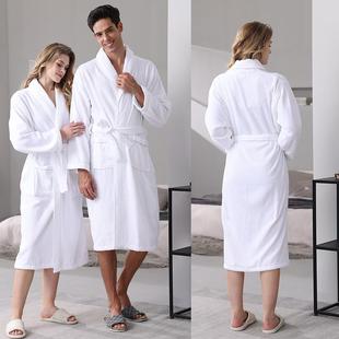 棉色浴衣logo 长款 爆款 多情纯棉全毛巾料浴袍侣酒店睡袍春秋ZSS季