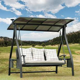 外秋千吊椅阳台室外铁艺藤椅户成吊篮沙发摇人摇篮椅双人庭院EMT