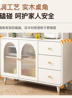 柜实代木餐边柜茶水柜厨房现简约客厅柜收纳储物碗一体DXT靠墙柜