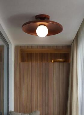 走廊过道灯入户门厅AFW灯灯简约吸现代原木顶玄关灯衣帽间日式灯