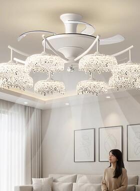 厅扇吊灯客感轻奢意风式极简客厅主灯全屋72887餐灯具餐厅吊套扇