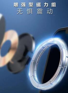新品15W快充智能648磁支D架magsae车载出风口无线充手f机LE灯吸支