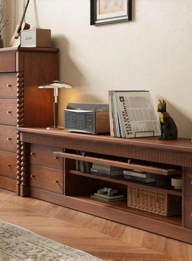 式复古HRB实木雕听花电视柜中法古风欧式别墅大户型客厅视柜组合