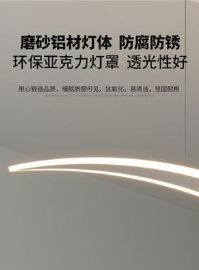 餐厅灯现代简约创意异吊形设计艺术吧台书房CRN灯极师简护眼edl灯