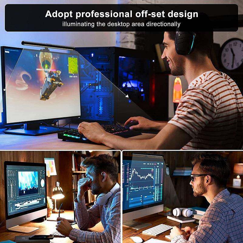 717屏幕灯电脑办公阅读挂灯e护眼桌台灯ld显示器不占面间屏空幕挂