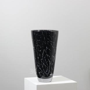 约简现代黑虎纹创口意中式 饰 敞琉MLQ璃居花瓶样板间售楼处家软装