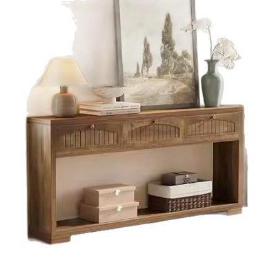 美式复原木风关桌实木YSV靠墙玄关门台入户正对置物古桌置物玄架