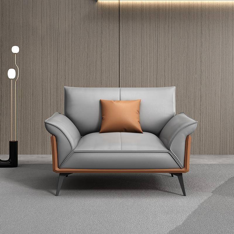 配公家具套贵宾室接待沙发简约现发代老板办公沙发办公室沙茶办几