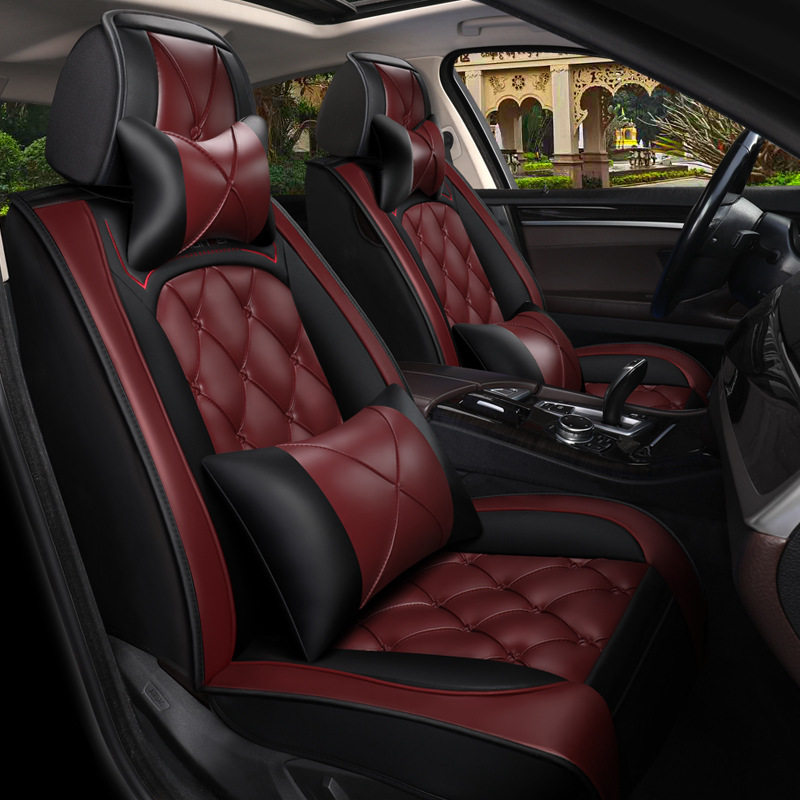 汽车座套全包四季通用皮套纯色专车专用座椅套车套坐垫套春秋
