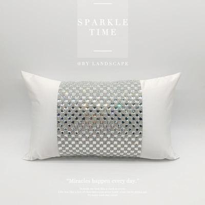 闪耀烫钻LANY-禅抱房枕现简代轻奢样板约腰枕布艺展装厅酒店床品