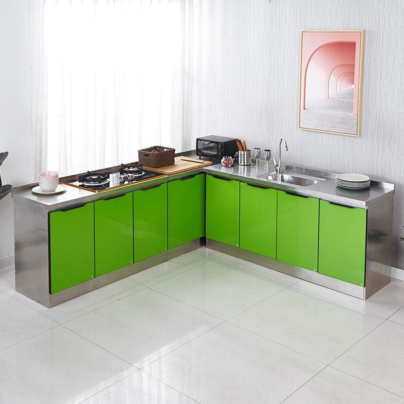 收不锈钢简组易橱柜灶台合柜水KAY槽柜子家用多功能房纳柜厨储物