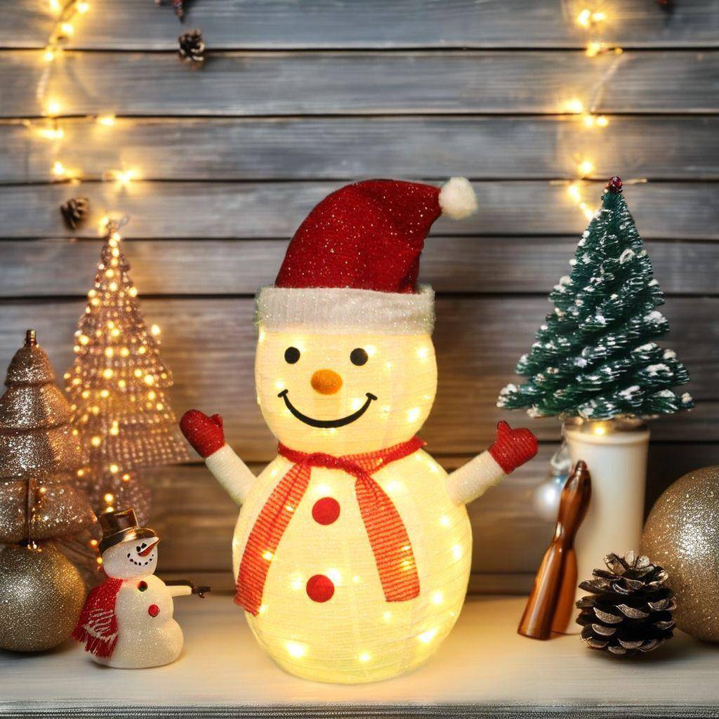 圣雪串人人YIL灯中式可折叠诞LED灯饰圣诞节户外装饰雪玩偶商场发