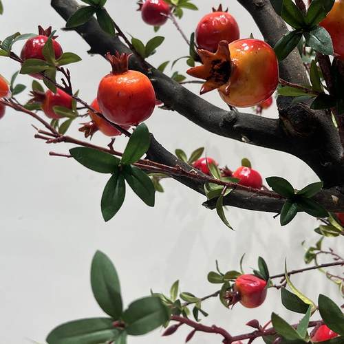 仿真石树假树石榴果榴树乐商场游园LXU网红装饰树室内客厅型大仿