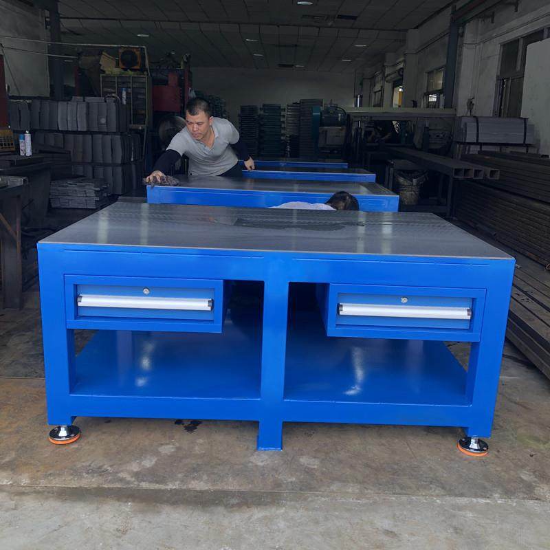 重型模具工作台飞模工作台工钢板洗磨装配作台FNE钳工工桌送钳货
