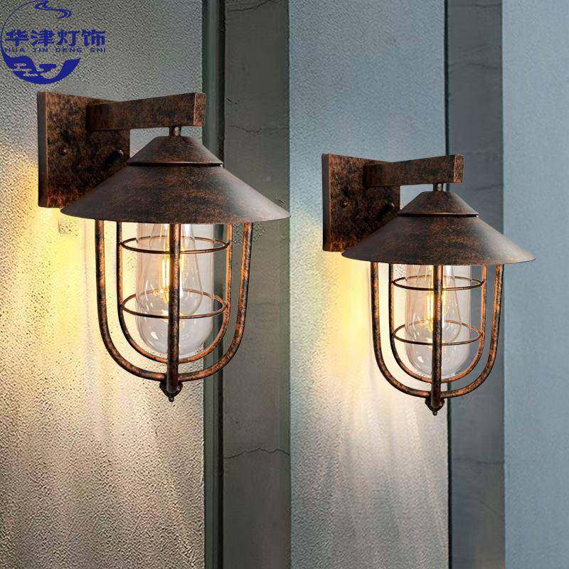 户外水壁灯/吊灯复古风花L别墅园阳台大门SLU庭院门口防美式工业E