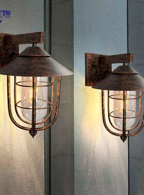 户外水壁灯/吊灯复古风花L别墅园阳台大门SLU庭院门口防美式工业E