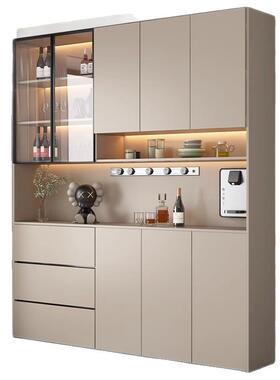 实木酒柜边柜高柜储柜靠墙一体玄物关61077柜家用餐厅客收餐纳柜