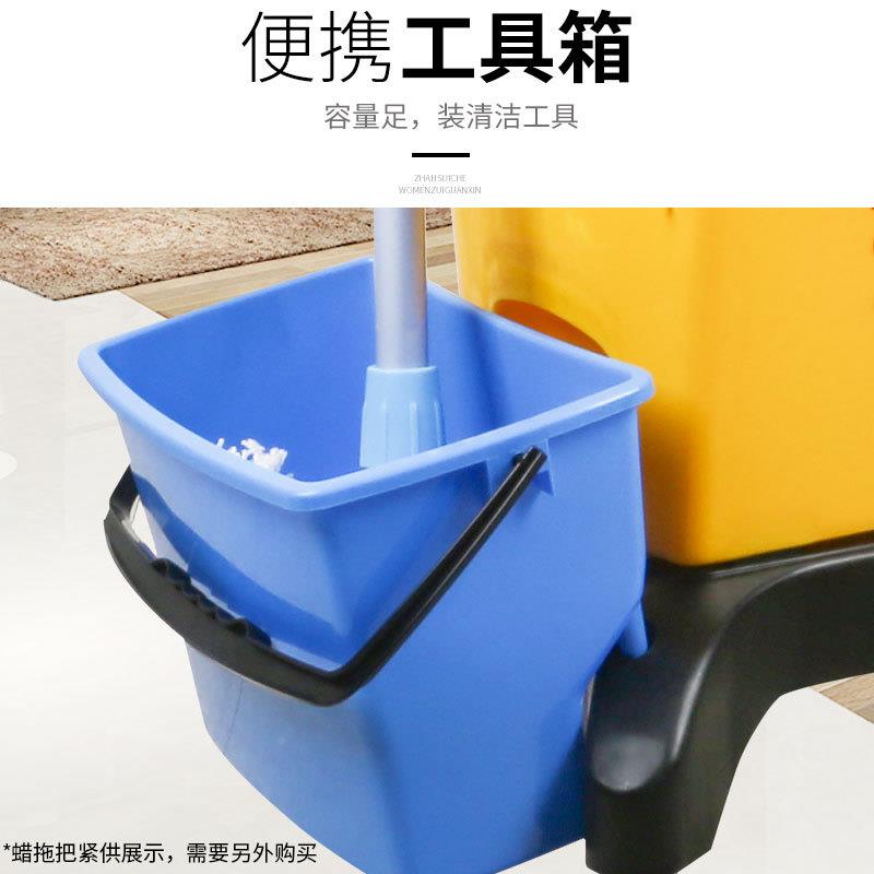 超宝双桶榨水车拖把桶拖B-044B把车桶保洁清洁家车用清拖洁墩布水