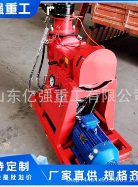 注浆固体钻机钻孔加注浆40257一机地基路铁路多角度钻孔双公液注